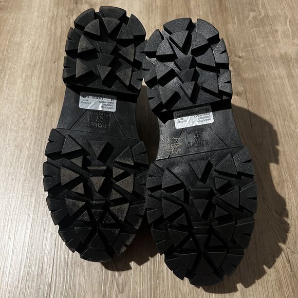 NWT Schutz Black Leather Christie Studded Loafers Size 5B chunky sole NEW - Picture 5 of 10